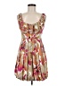 Twenty One Tropical Tan Cocktail Dress Size M - photo 1