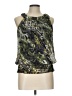 BCX 100% Polyester Green Sleeveless Blouse Size L - photo 1