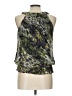 BCX 100% Polyester Green Sleeveless Blouse Size L - photo 2