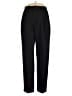 Nordstrom 100% Wool Solid Black Wool Pants Size 12 - photo 1