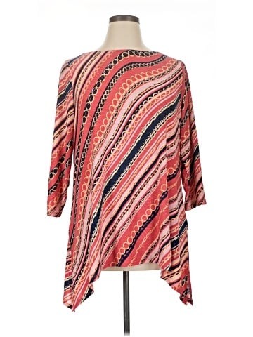 JM Collection 3/4 Sleeve Top (view 1)