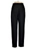 Nordstrom 100% Wool Solid Black Wool Pants Size 12 - photo 2