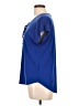 Ellen Tracy Blue Short Sleeve Blouse Size L - photo 5