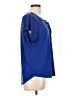 Ellen Tracy Blue Short Sleeve Blouse Size L - photo 4