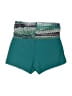Capezio Chevron-herringbone Teal Shorts Size S - photo 2