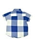 Carter's 100% Cotton Color Block Blue Short Sleeve Button-Down Shirt 18-24 MO / 24 MO - photo 2