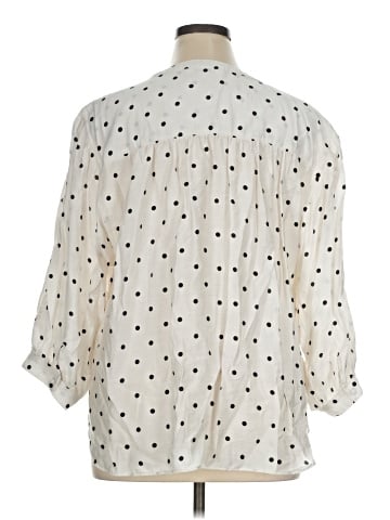 Rose + Olive 3/4 Sleeve Blouse (view 2)
