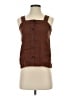 Everlane 100% Linen Brown Sleeveless Button-Down Shirt Size 00 - photo 1