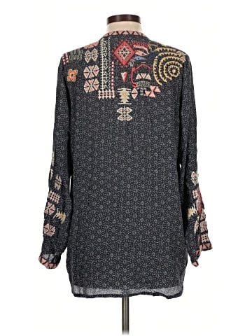 Johnny Was Long Sleeve Silk Top (view 2)