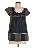 Theme Gray Short Sleeve Blouse Size M - photo 1
