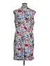 Vince Camuto Print Blue Casual Dress Size 16 - photo 2