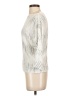 Sioni Metallic Silver Pullover Sweater Size S - photo 5