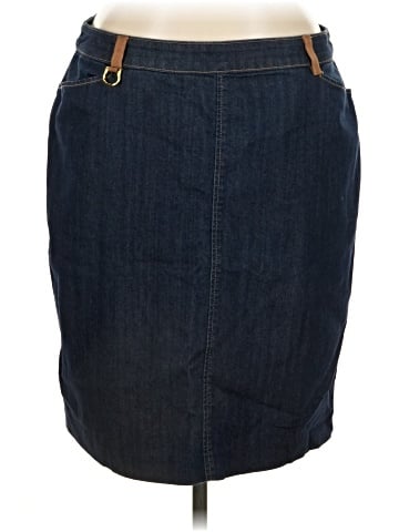 Ellen Tracy Denim Skirt (view 1)