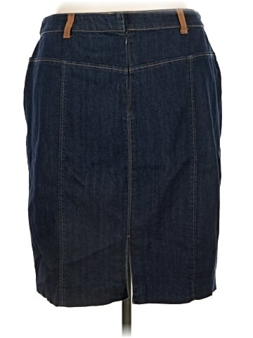 Ellen Tracy Denim Skirt (view 2)