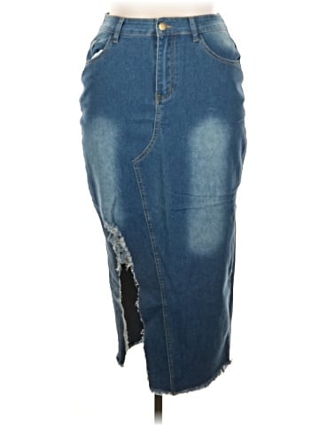 Unbranded Denim Skirt (view 1)