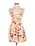 Express 100% Rayon Floral White Cocktail Dress Size S - photo 1