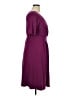 Lands' End Solid Maroon Purple Casual Dress Size 14W - photo 4
