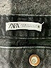 Zara Black Denim Skirt Size 6 - photo 4