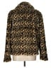 Volcom Animal Print Brown Faux Fur Jacket Size 10 - photo 2