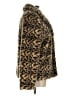 Volcom Animal Print Brown Faux Fur Jacket Size 10 - photo 4