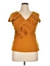 Deletta 100% Cotton Orange Sleeveless Blouse Size L - photo 1