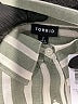 Torrid Stripes Green 3/4 Sleeve Button-Down Shirt Size 2X Plus (2) - photo 7