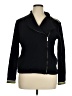Saint + Sofia 100% Organic Cotton Black Track Jacket Size 16 - photo 1