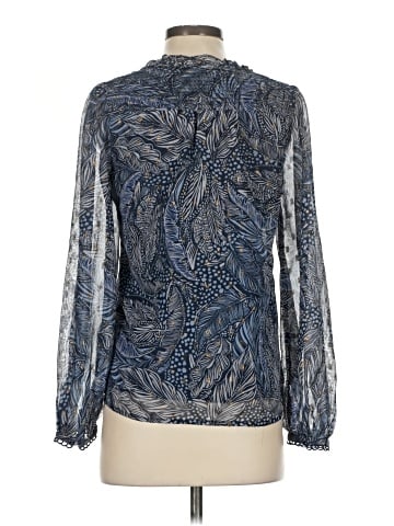 Aqua Long Sleeve Blouse (view 2)