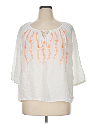 St. John's Bay 3/4 Sleeve Blouse (view 1)
