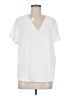 H&M White Short Sleeve Blouse Size 8 - photo 1