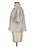 Altar'd State 100% Cotton Stripes Ivory Short Sleeve Blouse Size S - photo 5