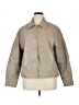 Topshop 100% Polyester Solid Tan Jacket Size 14 - photo 1