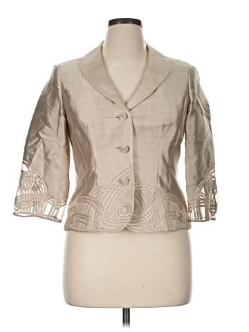 Adrianna Papell Silk Blazer (view 1)