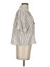 Altar'd State 100% Cotton Stripes Ivory Short Sleeve Blouse Size S - photo 4