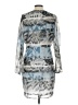 Reiss 100% Polyester Print Silver Cocktail Dress Size 10 - photo 2
