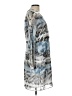Reiss 100% Polyester Print Silver Cocktail Dress Size 10 - photo 4