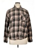 Volcom 100% Cotton Plaid Brown Long Sleeve Button-Down Shirt Size XL - photo 1
