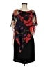 SLNY 100% Polyester Graphic Black Cocktail Dress Size 8 - photo 1