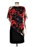 SLNY 100% Polyester Graphic Black Cocktail Dress Size 8 - photo 2