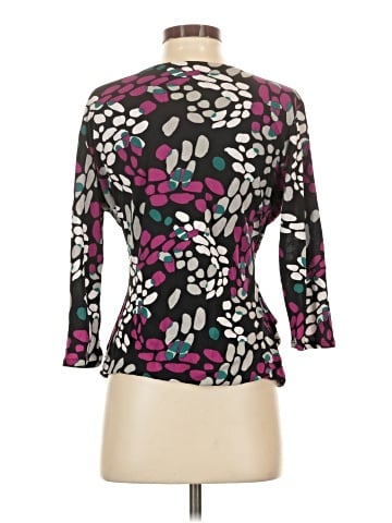 Tesori 3/4 Sleeve Silk Top (view 2)
