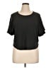 Madewell 100% Cotton Black Texture &amp; Thread Flutter-Sleeve Top Size XL - photo 1