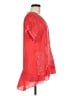 Johnny Was 100% Rayon Red Short Sleeve Blouse Size M - photo 4