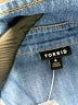 Torrid Blue 3/4 Sleeve Button-Down Shirt Size 4X Plus (4) - photo 7