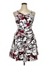 Assorted Brands Graphic White Cocktail Dress Size XL - photo 1