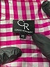 Connie Roberson Checkered-gingham Pink 3/4 Sleeve Button-Down Shirt Size XS - photo 7