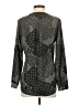 Daniel Rainn 100% Polyester Animal Print Gray Long Sleeve Blouse Size S - photo 2