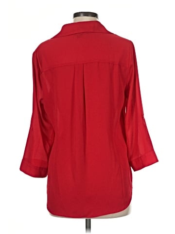BCX 3/4 Sleeve Button-Down Shirt (view 2)