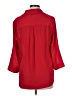 BCX Red 3/4 Sleeve Button-Down Shirt Size M - photo 2