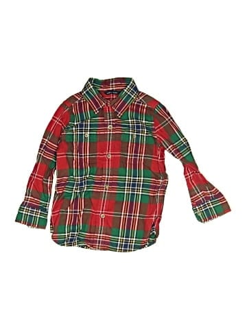 Janie and Jack Long Sleeve Button-Down Shirt (view 1)