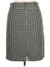 Covington Houndstooth Black Casual Skirt Size 14 - photo 2